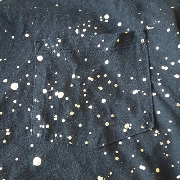 Women's gold splatter tshirt - Picture 2 of 3
